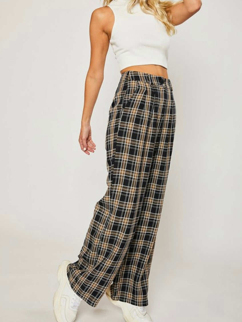 Wide Leg Pants Plaid Pants Pretty Little Thing Pretty Little Thing
